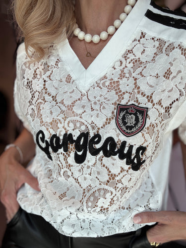 Ketting dikke kralen short